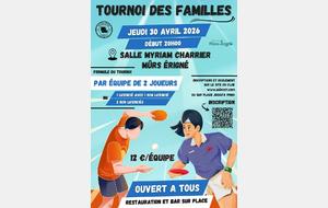 Tournoi des Familles - 30 Avril 2026