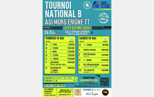 Tournoi National - 1er et 2 Mai 2026
