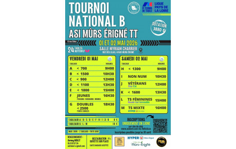 Tournoi Familles + Tournoi National B